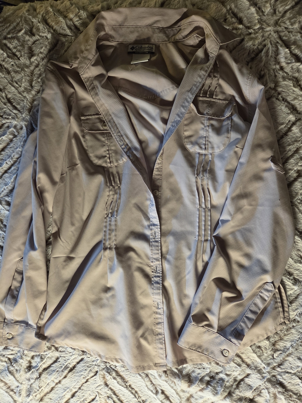 Columbia Women's Mauve Utility Shirt Jacket